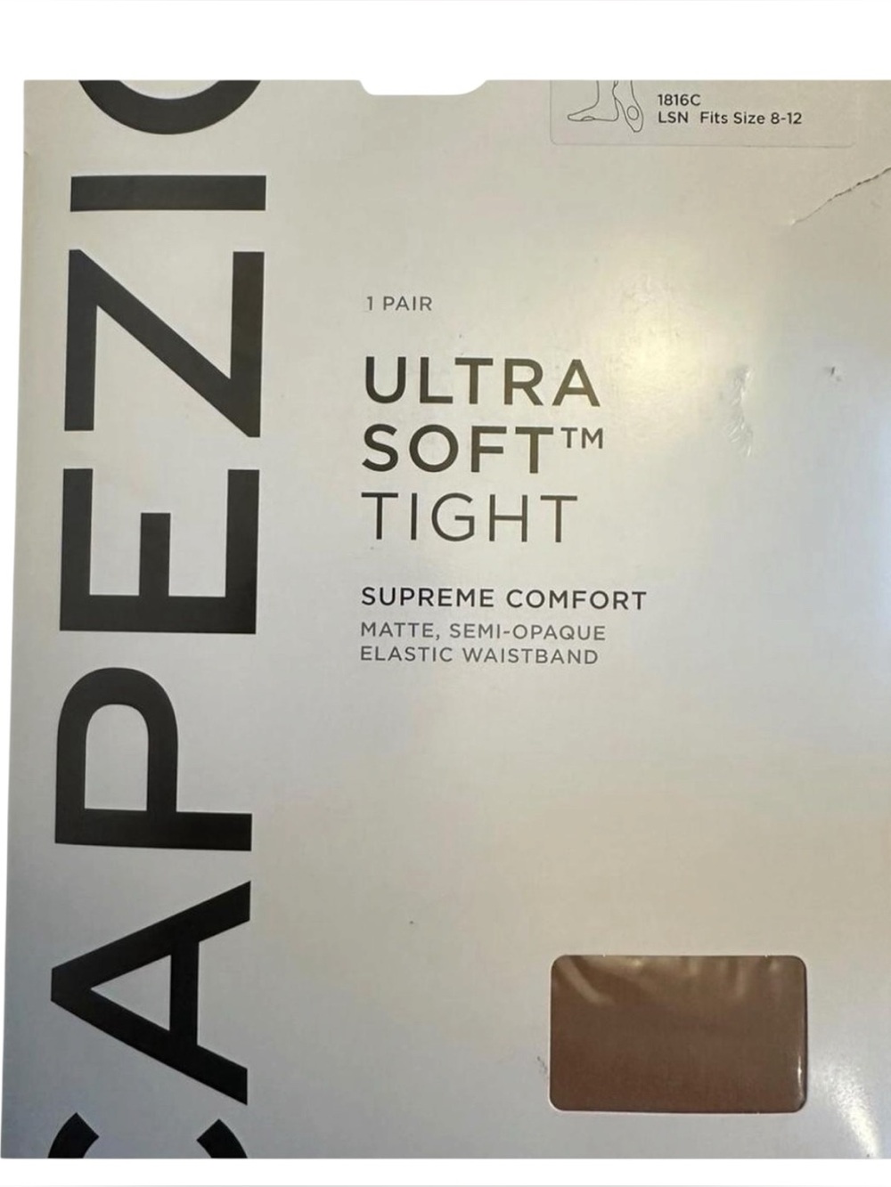 Capezio Ultra Soft™ Transition Tight® 1816C Child Size 8–12 Matte Semi-Opaque